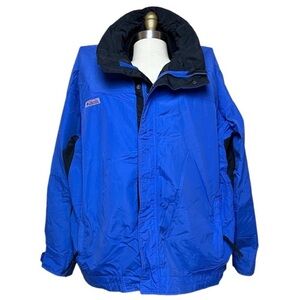 Columbia Bugaboo Vintage Windbreaker Jacket Blue XL